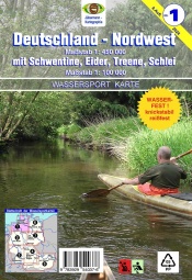 Jübermann Wassersport-Wanderkarte WW1